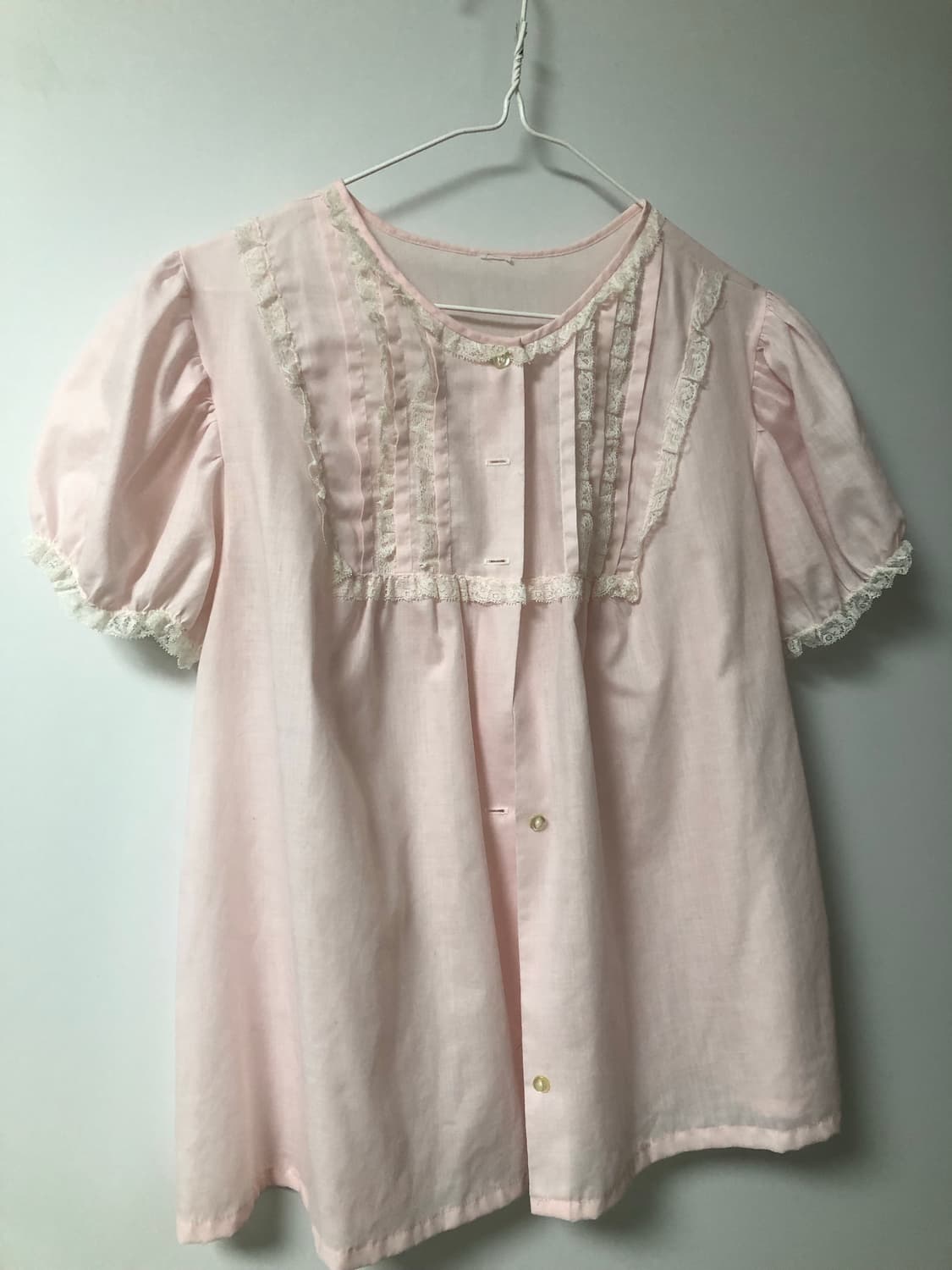 핑크 레이스 블라우스 상품이미지1