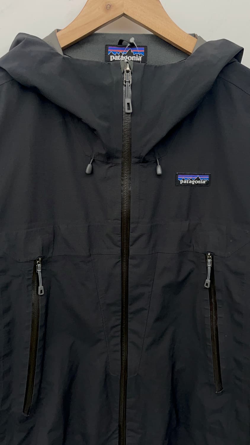 파타고니아 블랙 후드 바람막이 자켓 남S 상품이미지3