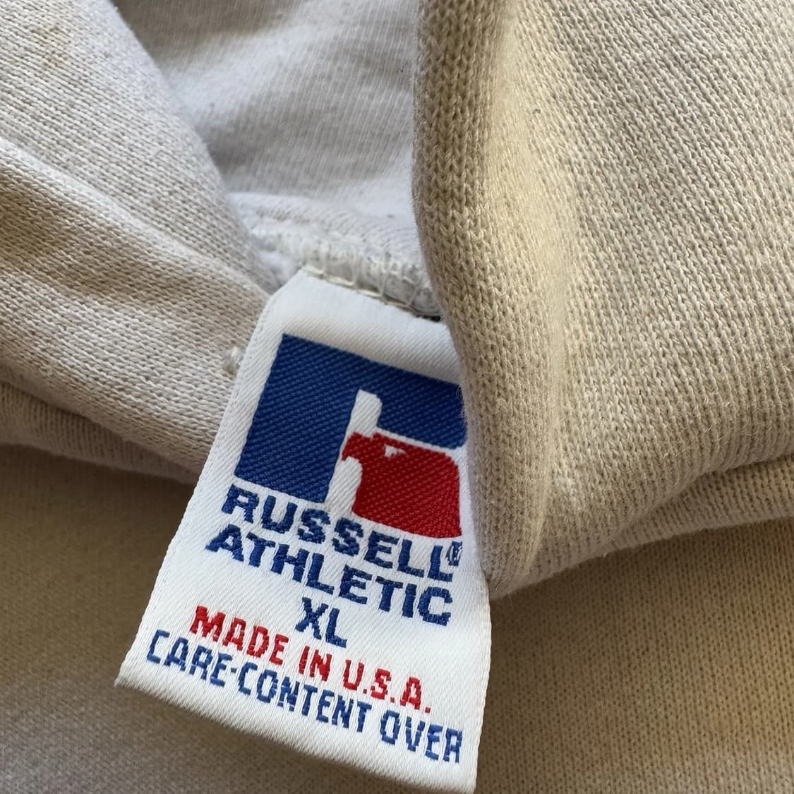 90s 러셀 애슬레틱 빈티지 플레인 스웻 후드티 상품이미지5