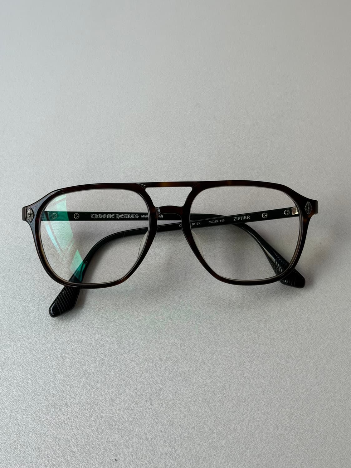 크롬하츠 지퍼 다크 톨토이즈 블랙 안경 상품이미지2