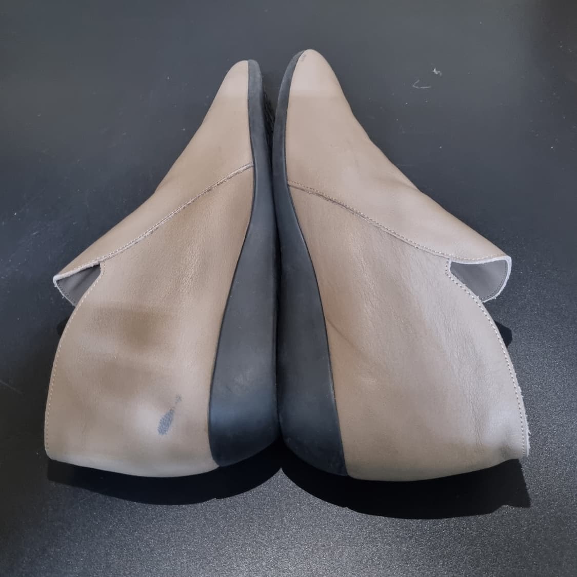 가이거 가죽앵클부츠240 굽4 상품이미지5