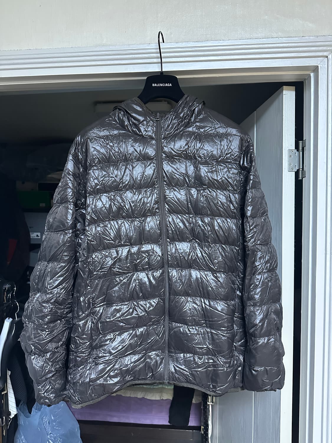 [XL] 유니클로 경량 패딩 다크 브라운 상품이미지1