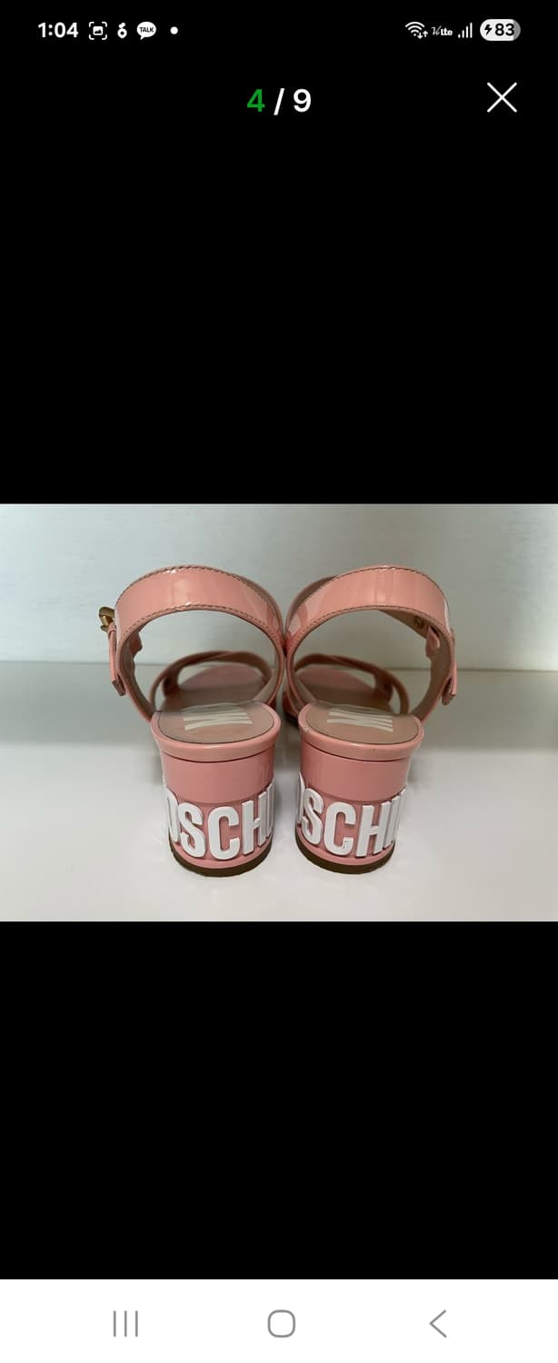 모스키노 핑크 페이던트 스트랩 샌들235-240 상품이미지6