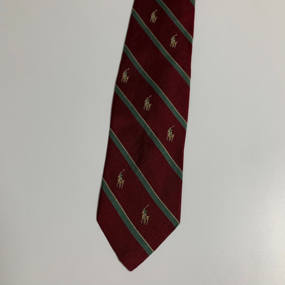 폴로 랄프로렌(POLO) 포니 로고플레이 명품 스트라이프 슬림넥타이 A+ 상품이미지10