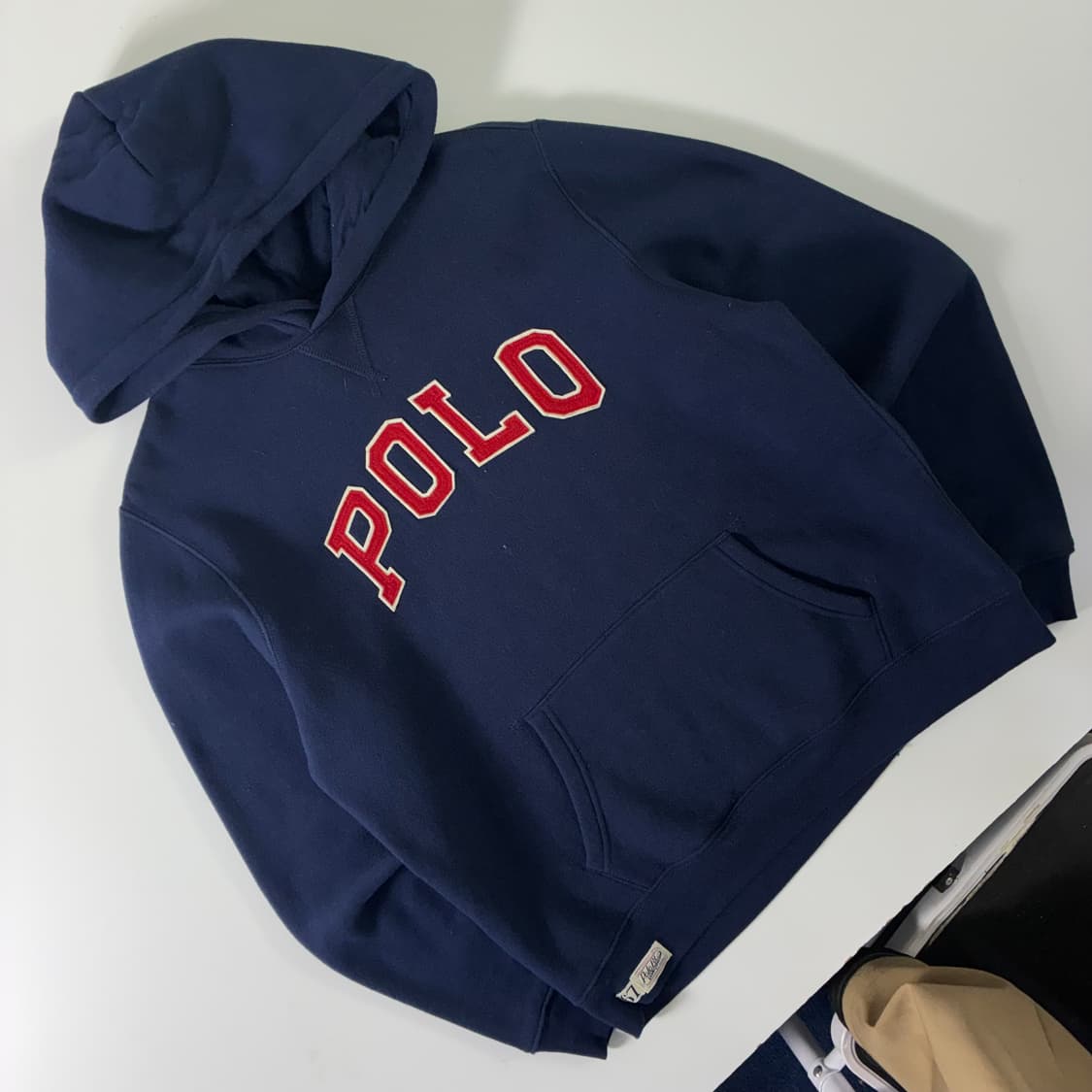 Polo  폴로 랄프로렌 신형 스펠아웃 네이비 후드티  상품이미지2