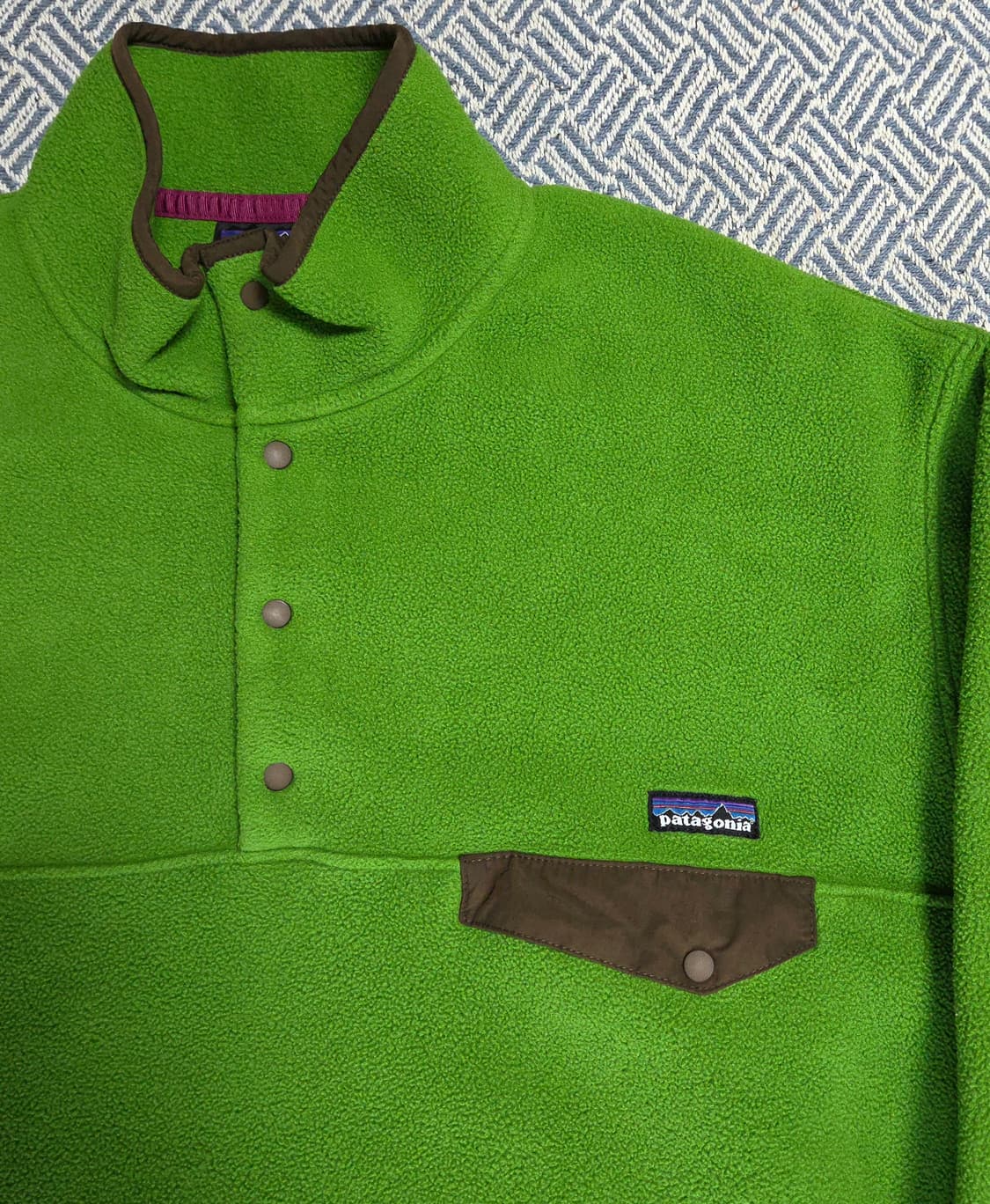 (L)파타고니아 라임그린 신칠라 플리스 상품이미지2