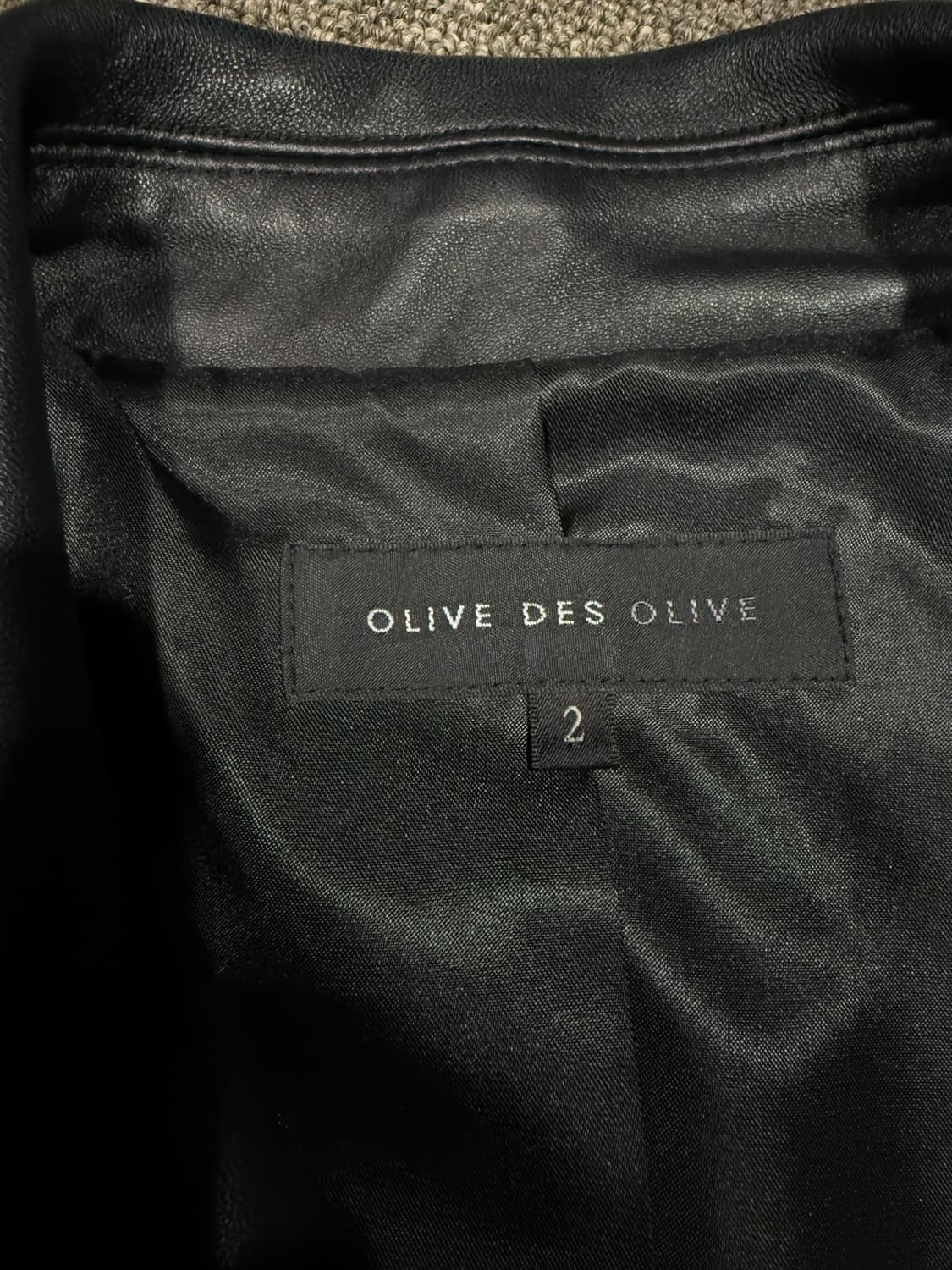 Olive des Oilve 올리브 데 올리브 쉽스킨 라이더 자켓 상품이미지3