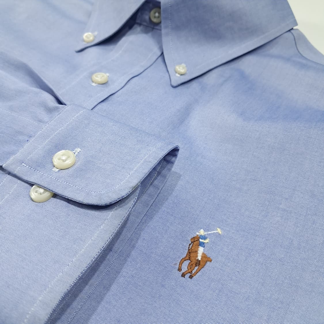 CL756 L 폴로 코튼 이지케어 멀티포니 블루 셔츠 남방 상품이미지4