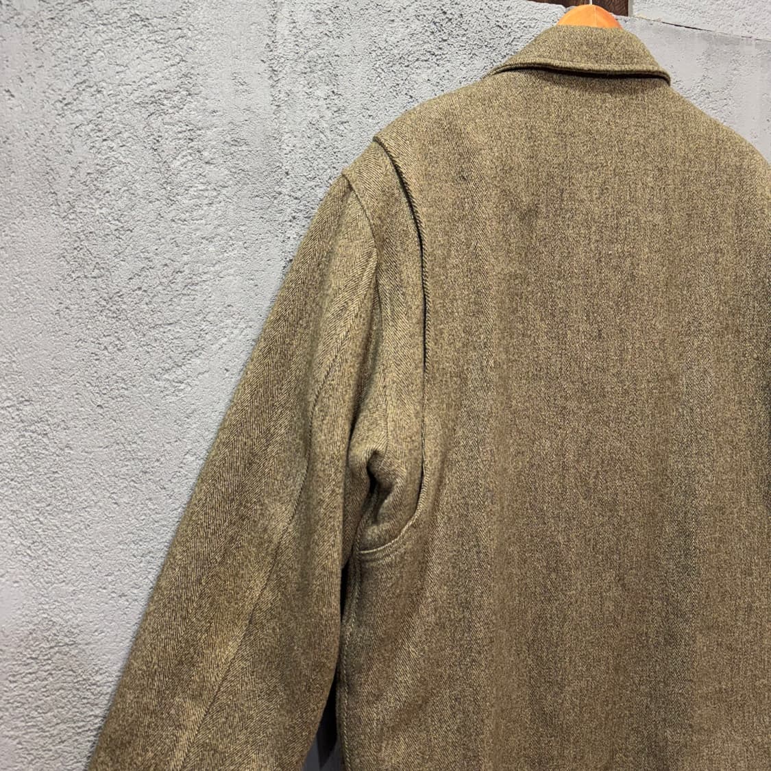 80s 파코나블 해링본 울 트위드 자켓 (L)   상품이미지6