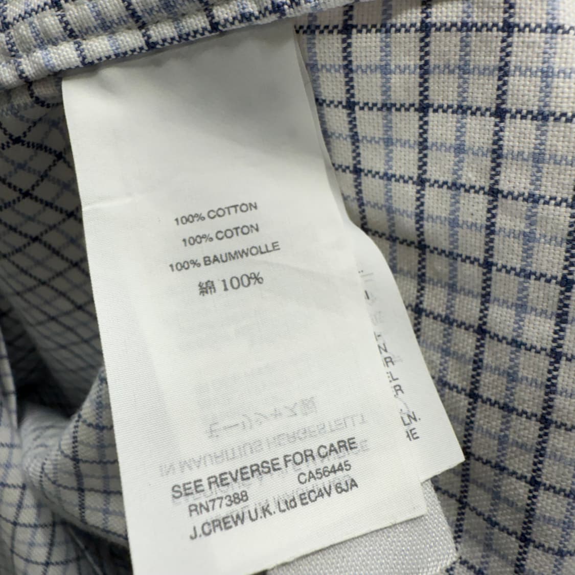 [L] 제이크루 옥스포드 체크 셔츠 상품이미지7