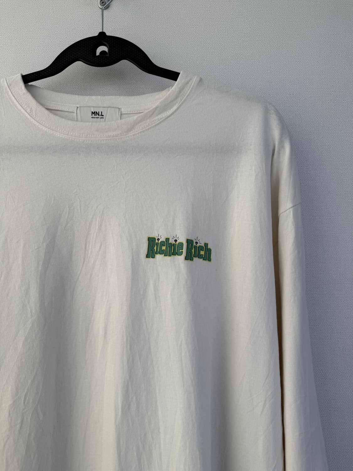 Richie rich 아이보리 긴팔티셔츠 상품이미지3