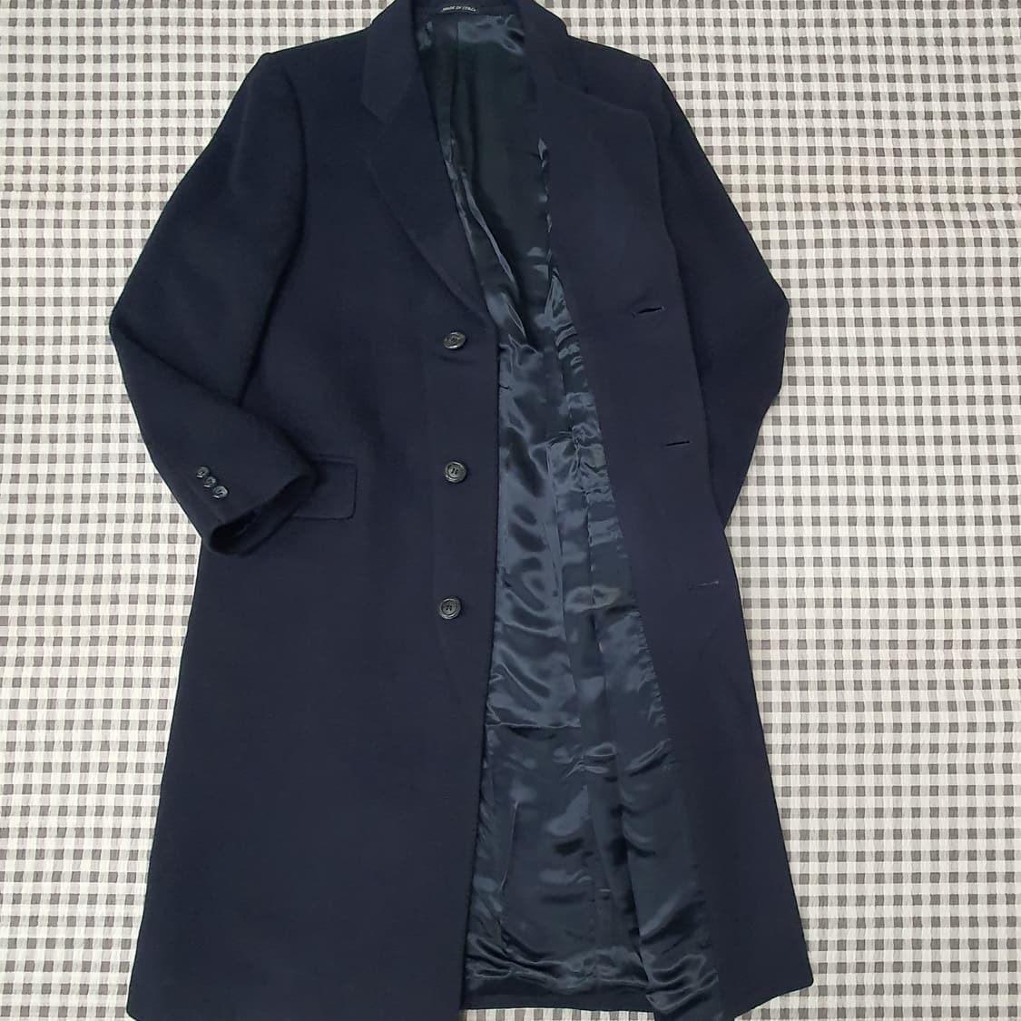 멋진 울 캐시미어 롱 코트 남자95 상품이미지6