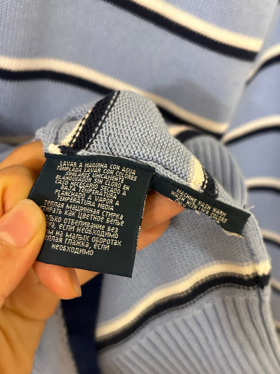 폴로 랄프로렌 스트라이프 니트 XL 상품이미지6