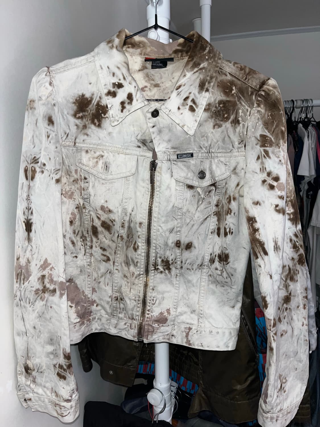 디젤 타이다이 크롭 자켓 상품이미지1