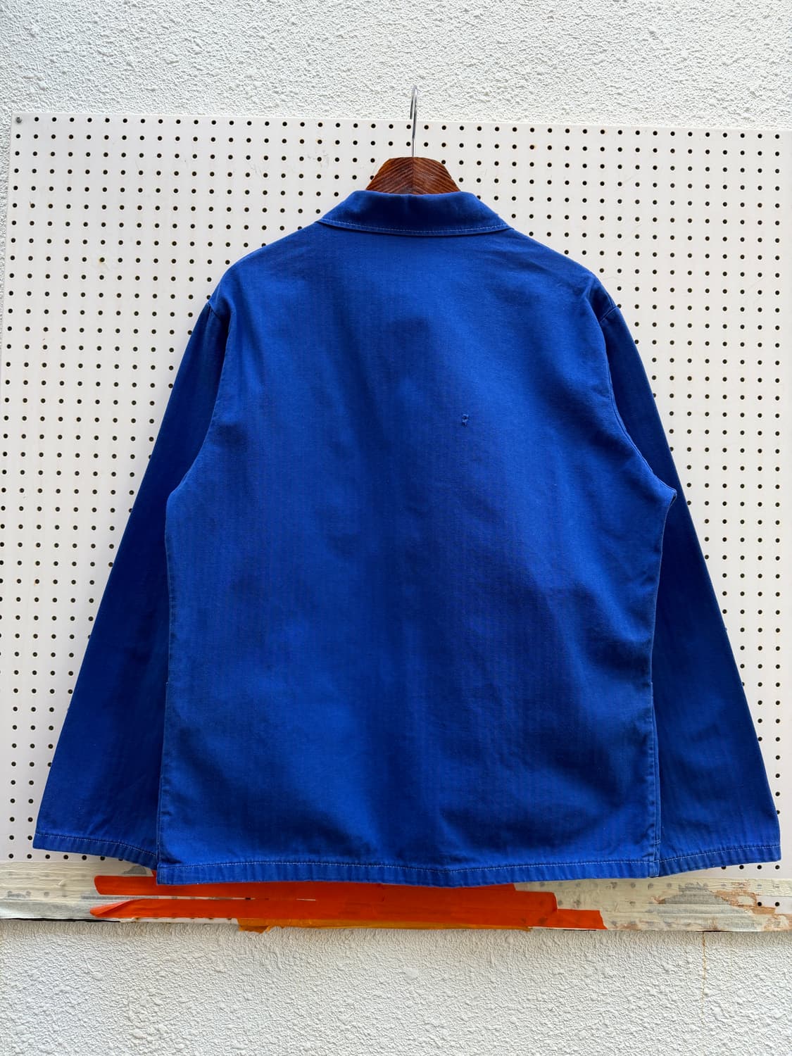 OLD VINTAGE WASHED BLUE HBT 헤링본 프렌치워크자켓 상품이미지2