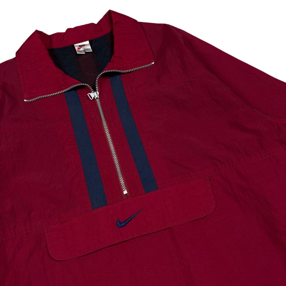 나이키00‘s 재팬라인 버건디 하프집 바람막이 상품이미지2