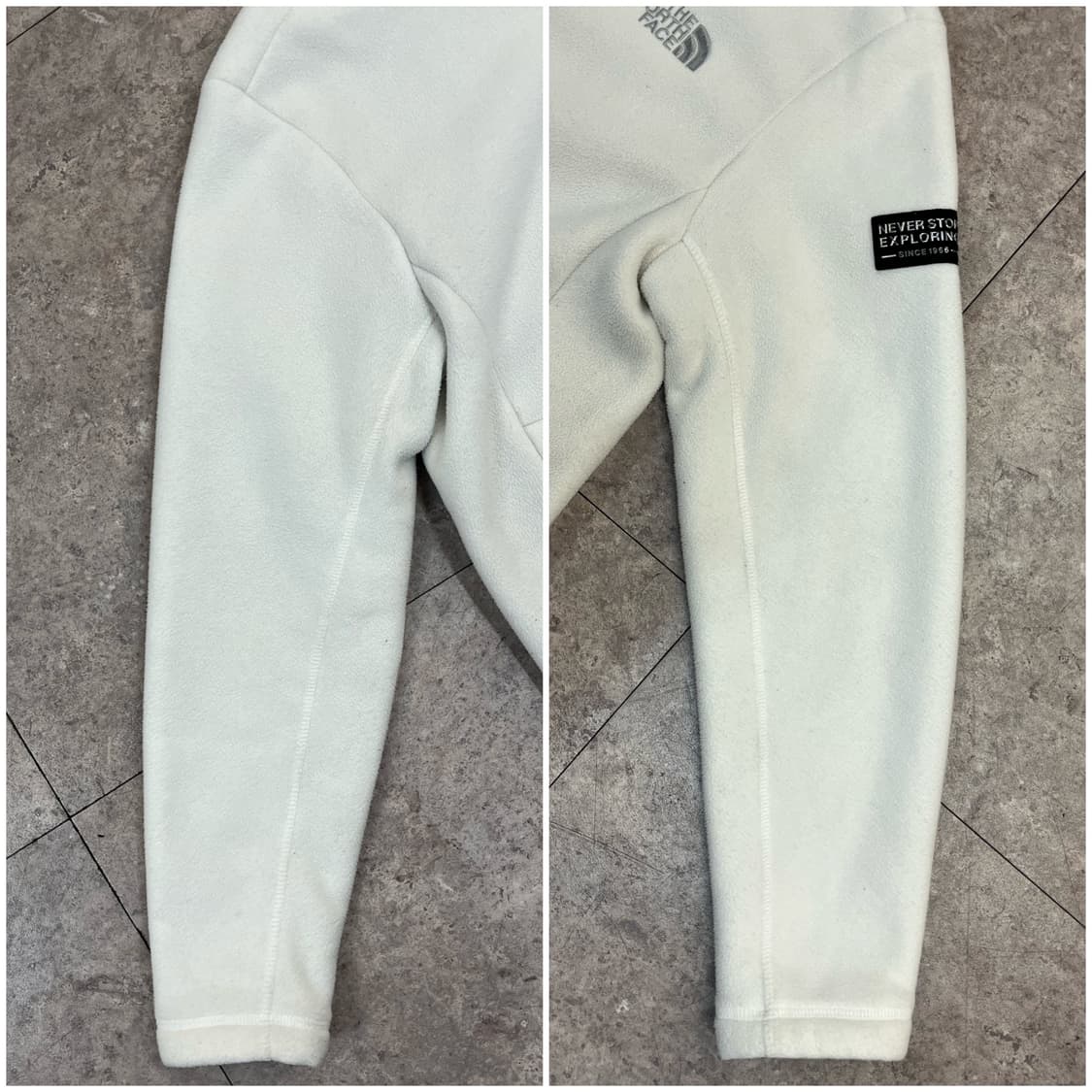 노스페이스 플리스 자켓 화이트 M(95) #csz3572 상품이미지6