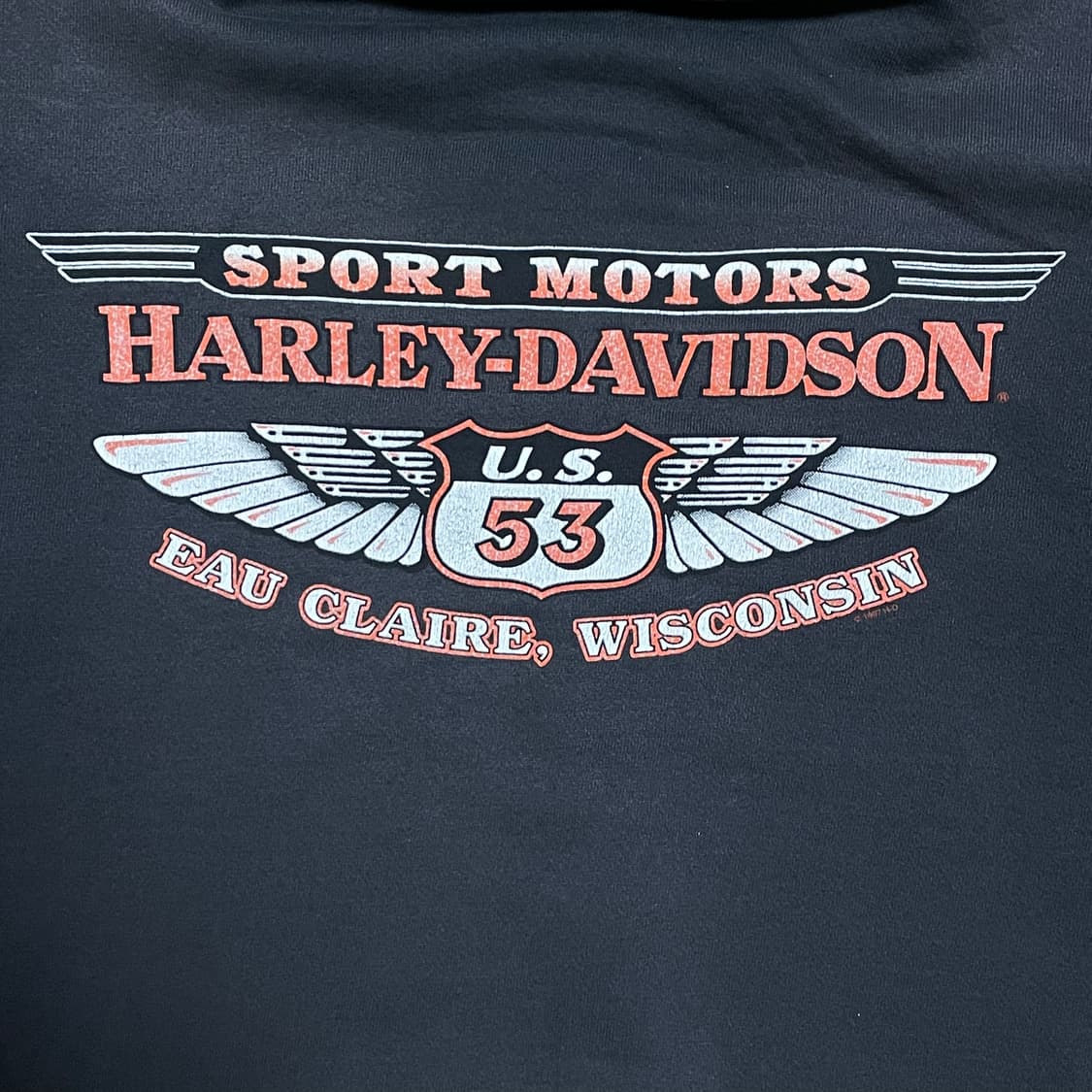 [2XL] 00‘s 할리데이비슨 플레임 후드집업 상품이미지4