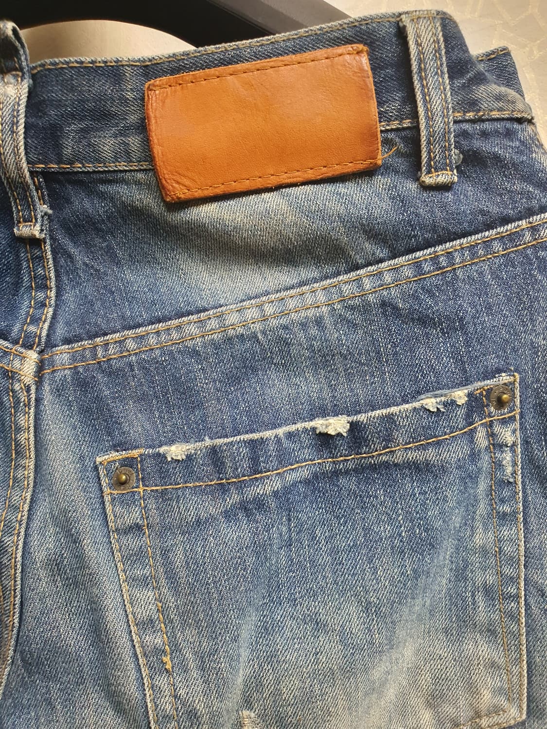 빈티지 워싱 데님진 29 상품이미지6