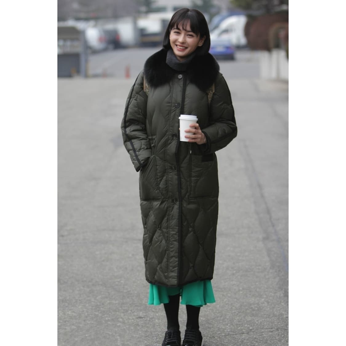 마쥬 maje 누빔 구스 롱 패딩 상품이미지2