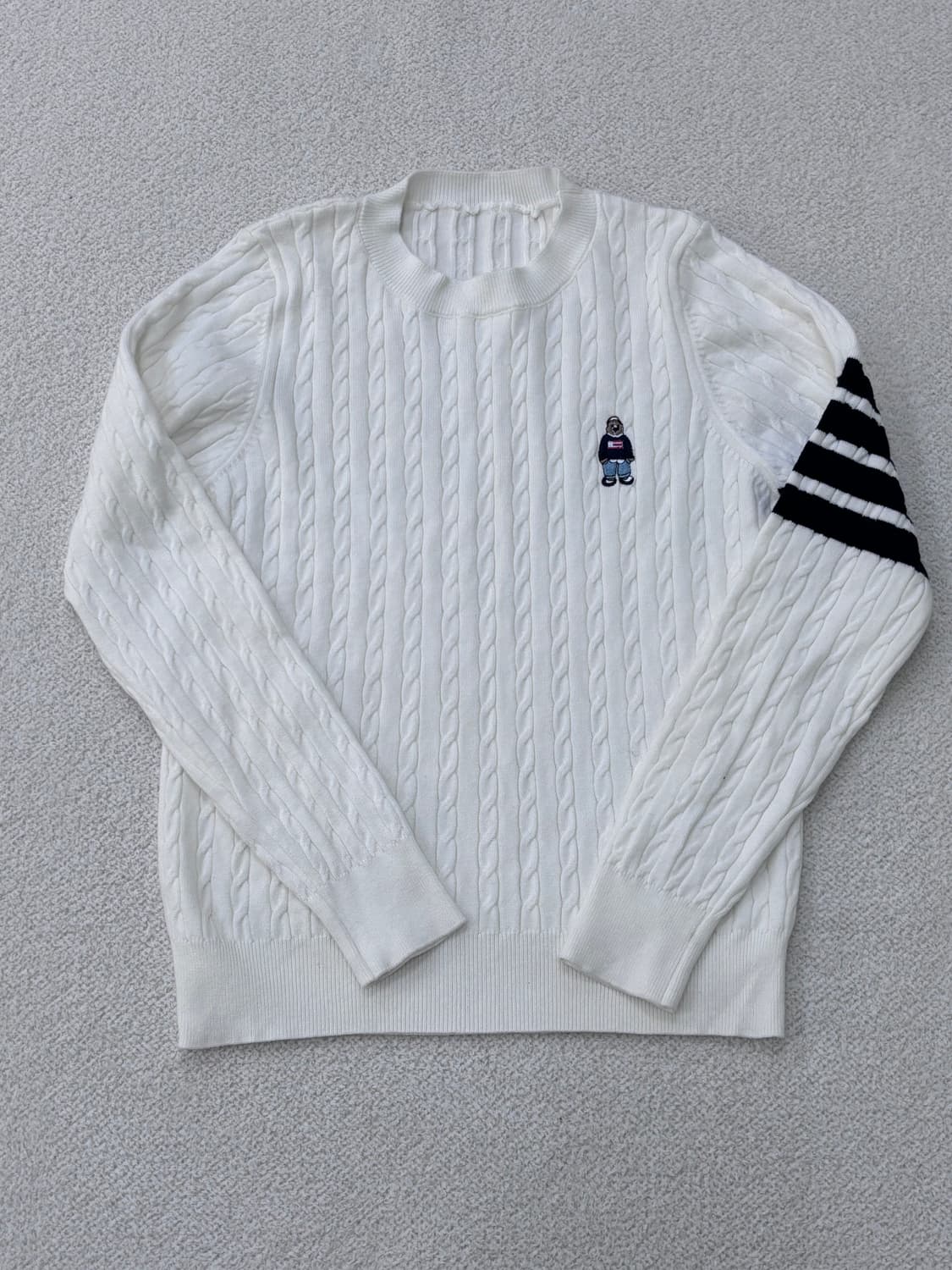 실측확인 빈티지 케이블 스웨터 0305E 상품이미지1