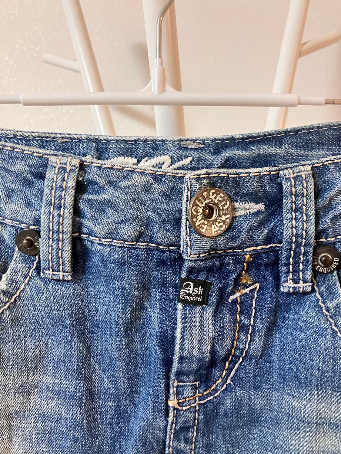 Ask 에스크 유니언잭 미니스커트 데님스커트 오네갸루 그런지  y2k 상품이미지6