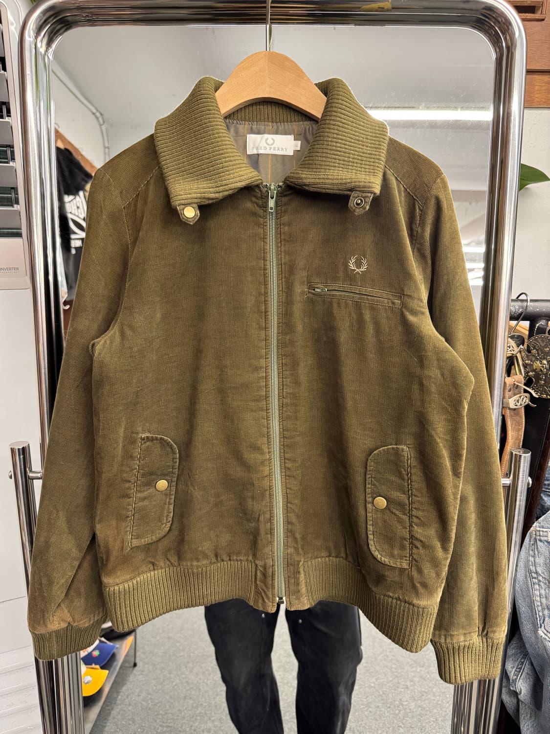 프레드 페리 빈티지 코듀로이 블루종 자켓 상품이미지1