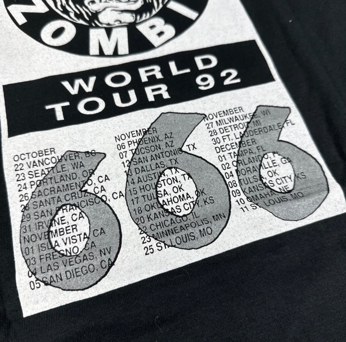 빈티지 화이트좀비 SAY YOU LOVE SATAN 롱슬리브 L 상품이미지6