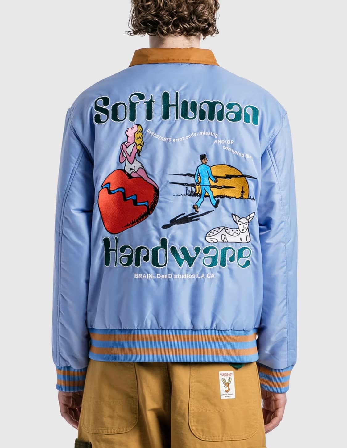 브레인데드 Brain Dead 휴먼 하드웨어 새틴 재킷 L 상품이미지2