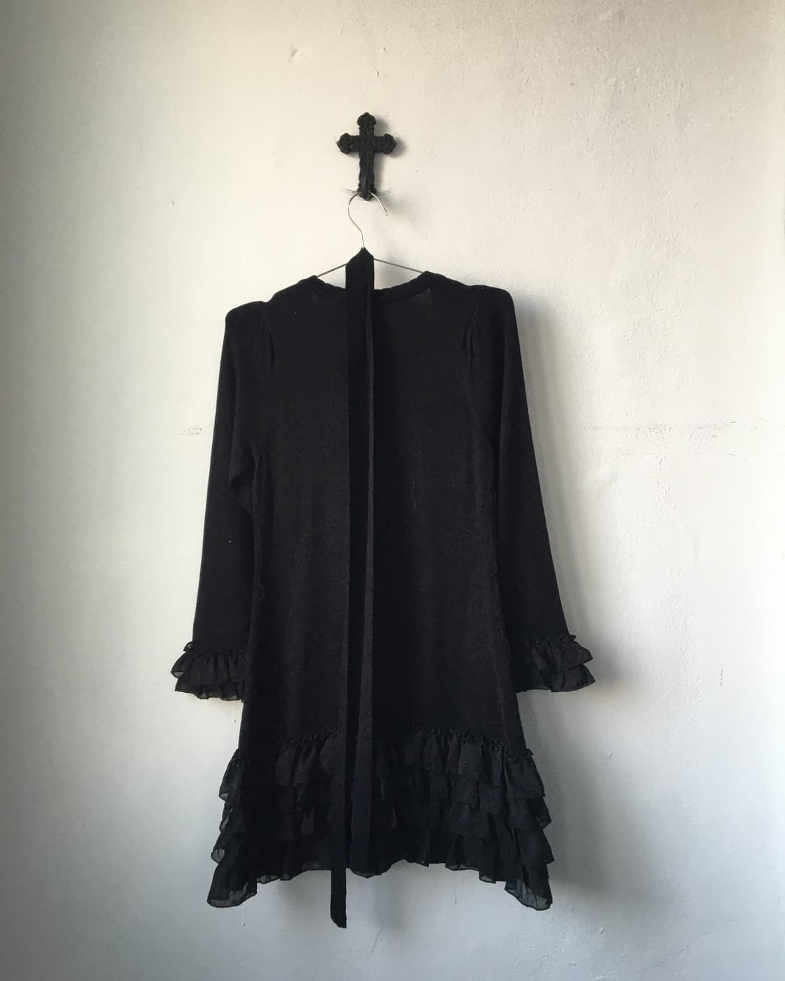 Frill belted knit onepiece 상품이미지3