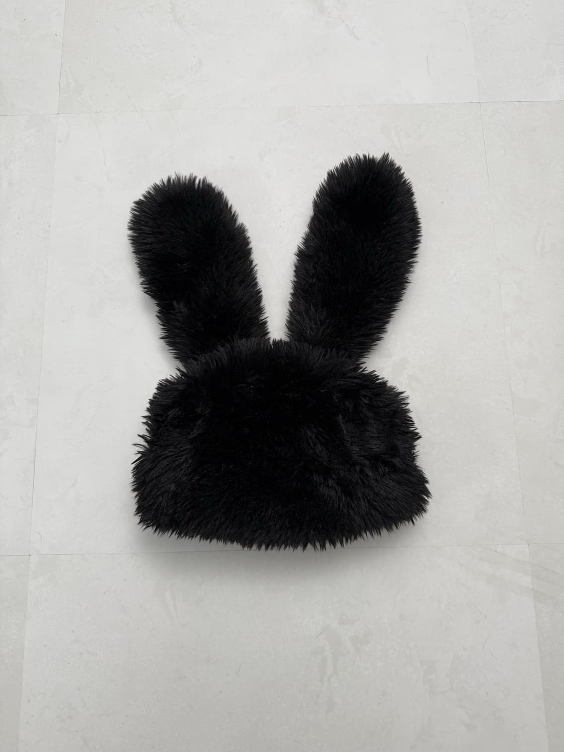 블랙 퍼 토끼 모자  상품이미지4