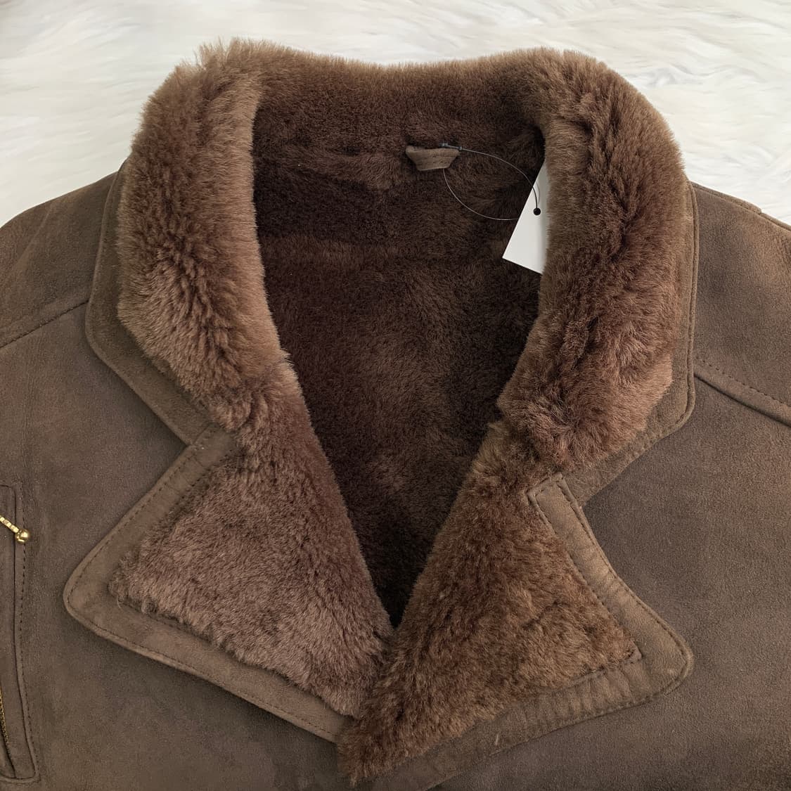 일본 빈티지 BERGE 양가죽 무스탕 코트 1711 상품이미지3