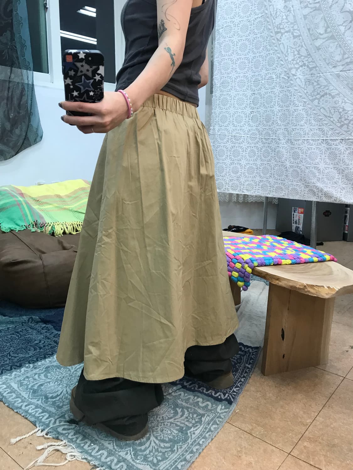 코데즈컴바인 여성 밴딩 코튼 스커트  상품이미지2