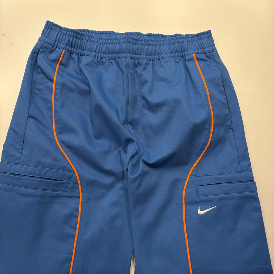 [XL] 나이키 NSW 하이웨스트 블루 오렌지 라인 카고 팬츠 D467 상품이미지3