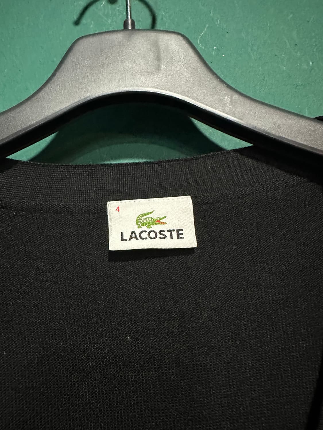 라코스테 가디건 4사이즈 블랙 상품이미지5