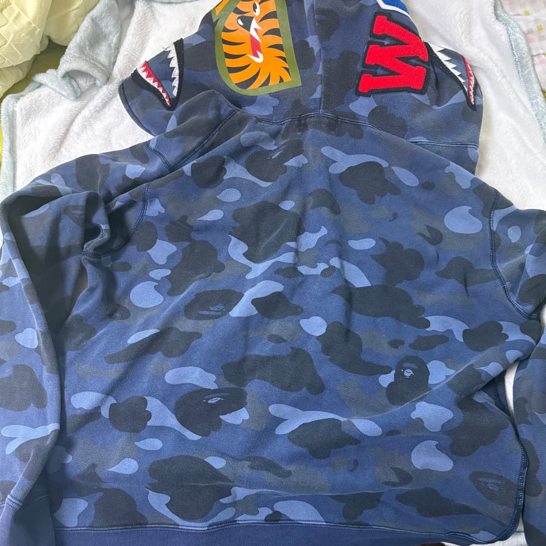 베이프 샤크후드집업 L 청계 네이비 판매 상품이미지2