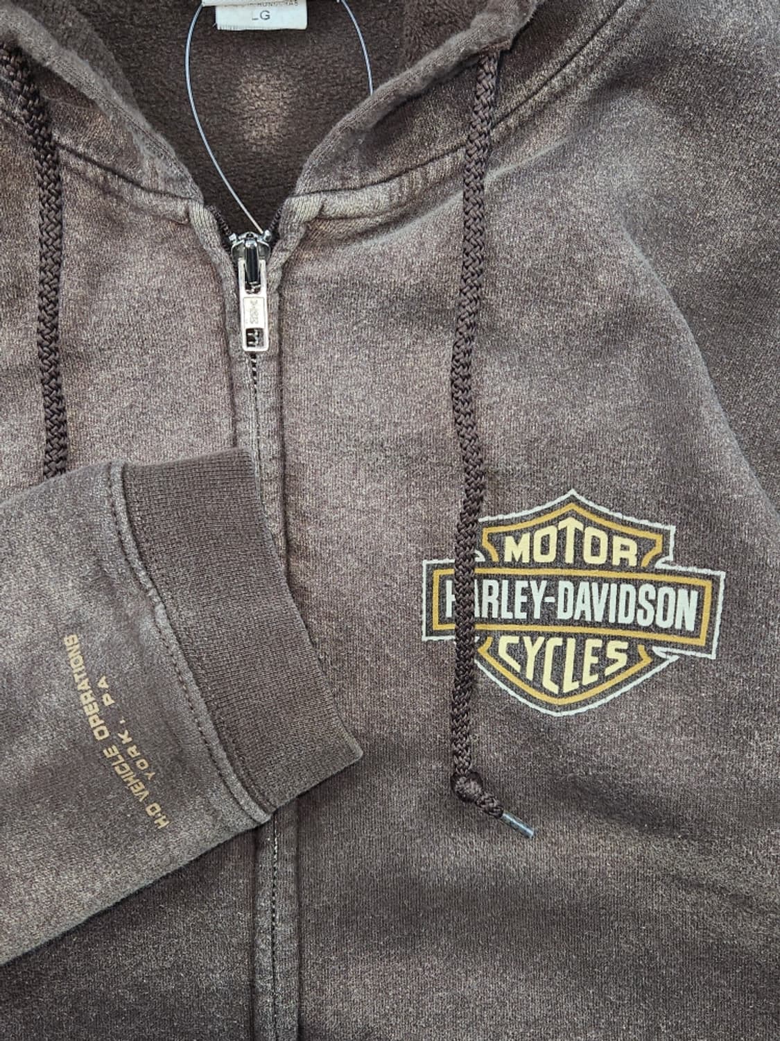 할리데이비슨 다잉워시드 커스텀 스웻 후드집업 ( L ) / 11454 상품이미지7