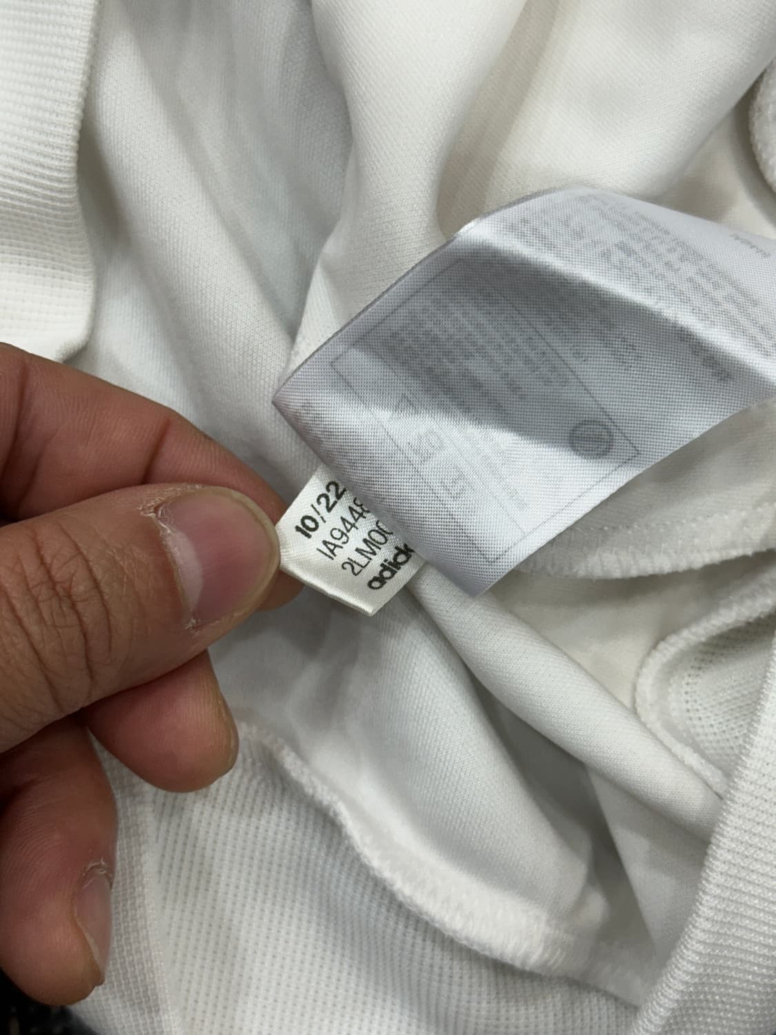 아디다스 화이트 져지 S 상품이미지6