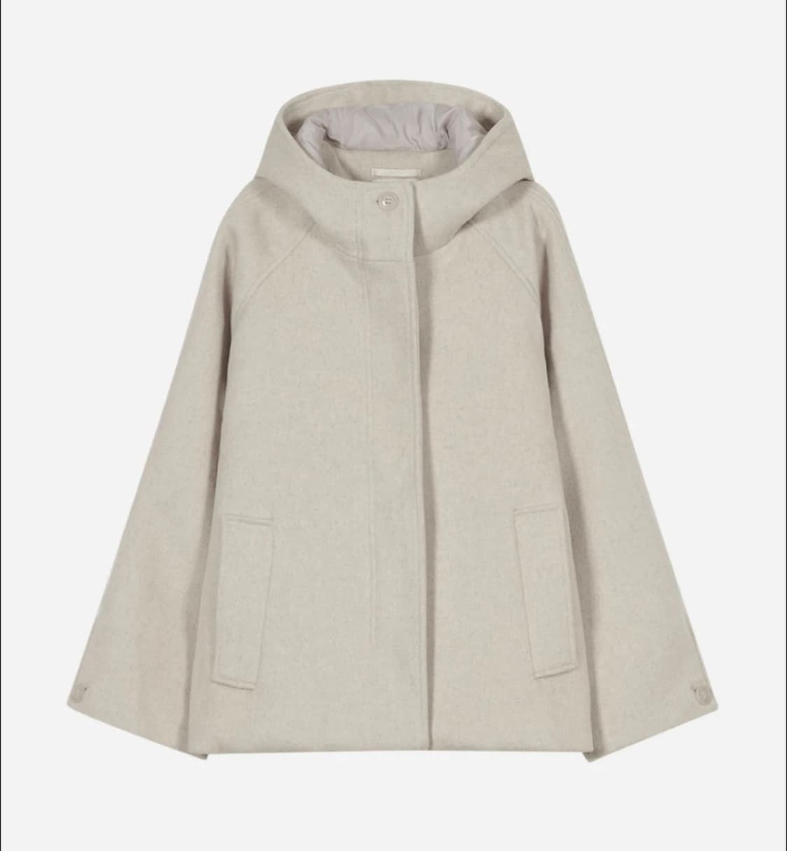 타입서비스 후디드 하프코트 오트밀  상품이미지2