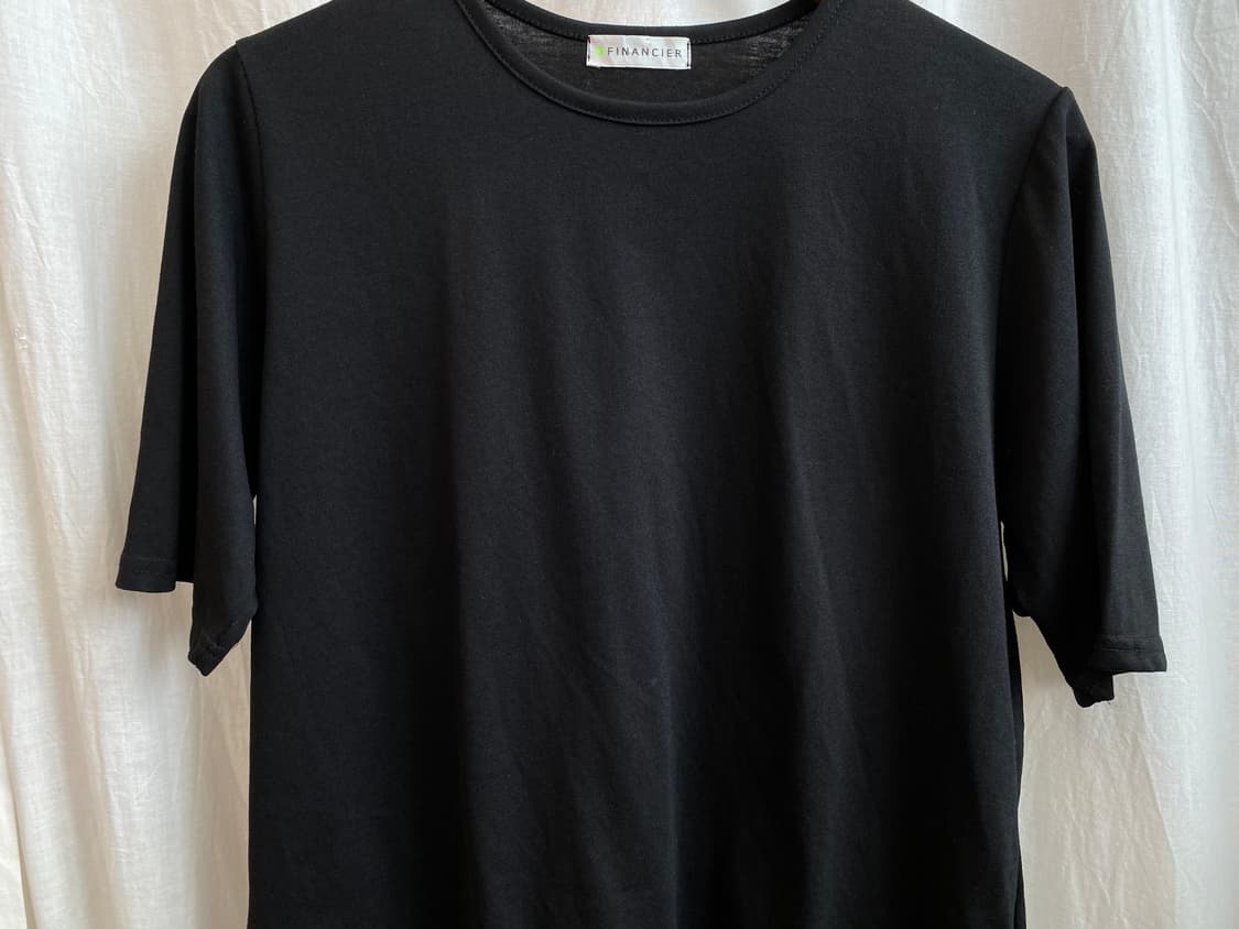financier 블랙 베이직 반팔티셔츠(L) 상품이미지5