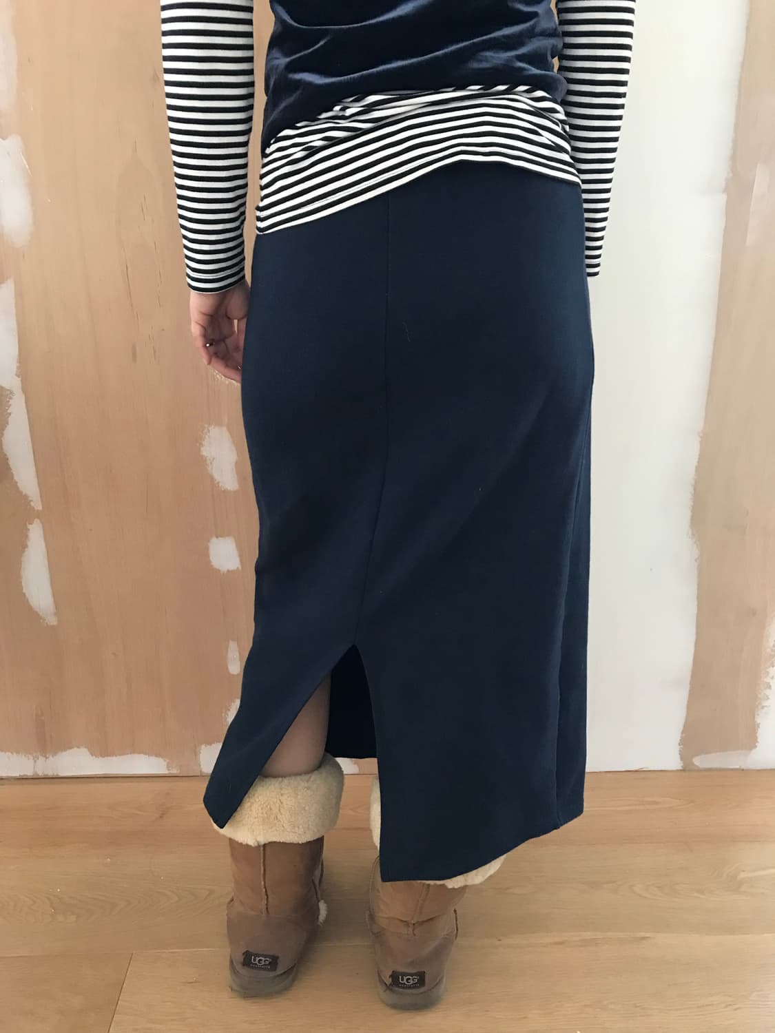 vintage navy skirt (free) 상품이미지3