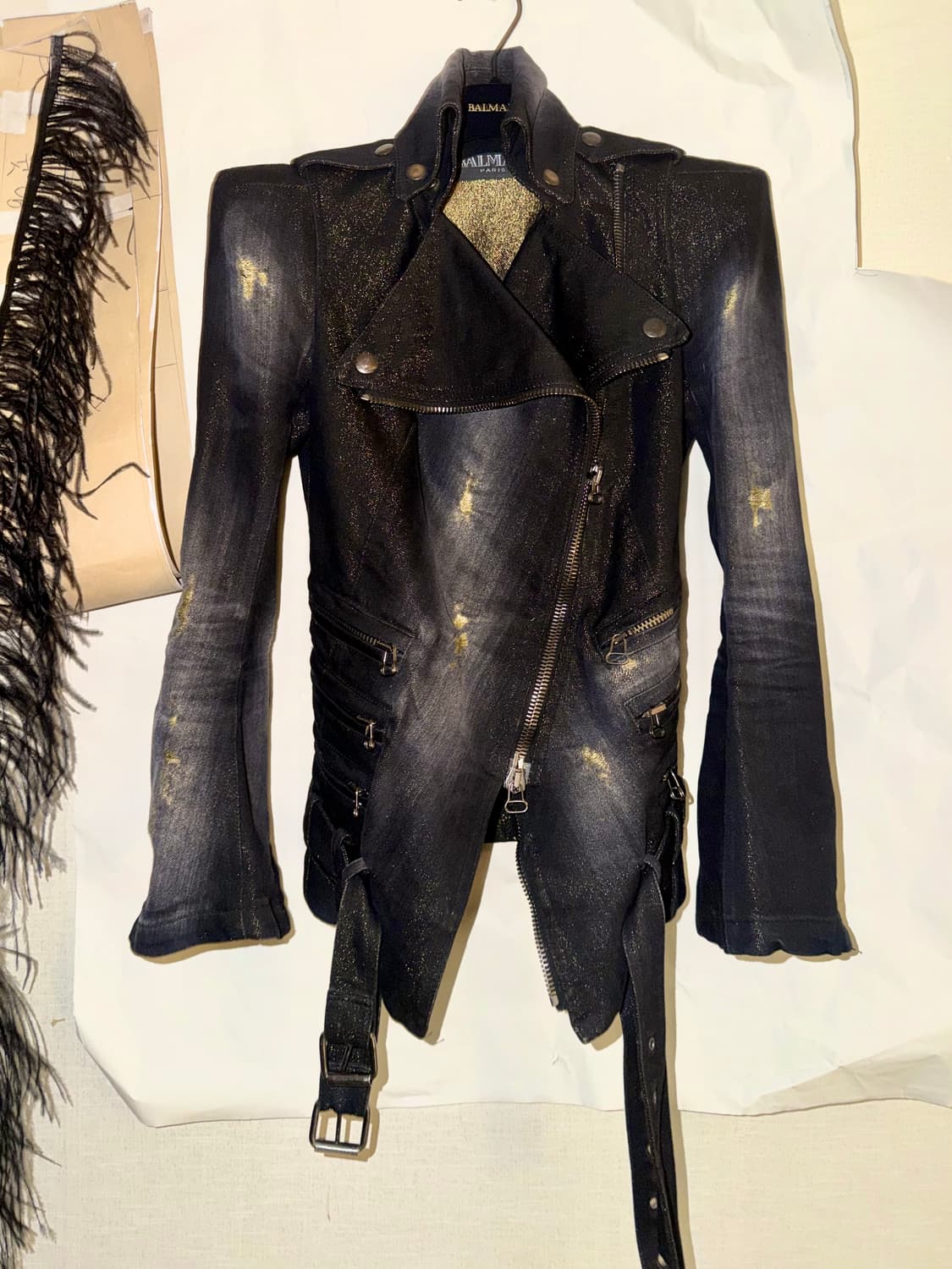 발망 2010aw 데카르넹 아카이브 슈퍼숄더 골드 재킷 상품이미지2