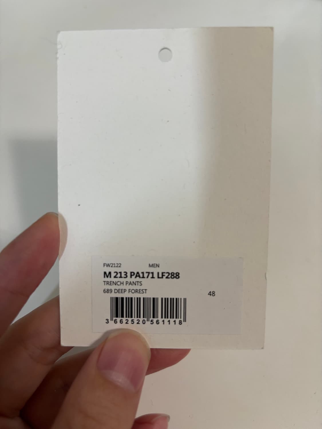 르메르 트렌치팬츠 딥포레스 48 상품이미지6