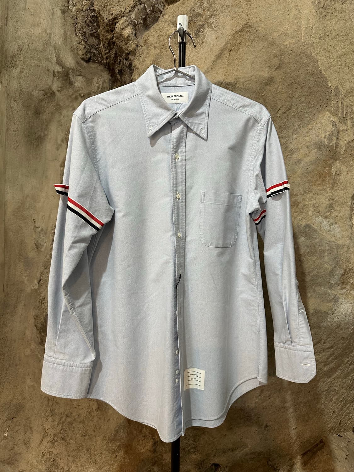 톰 브라운  라이트 블루 옥스퍼드 암밴드 셔츠 상품이미지1