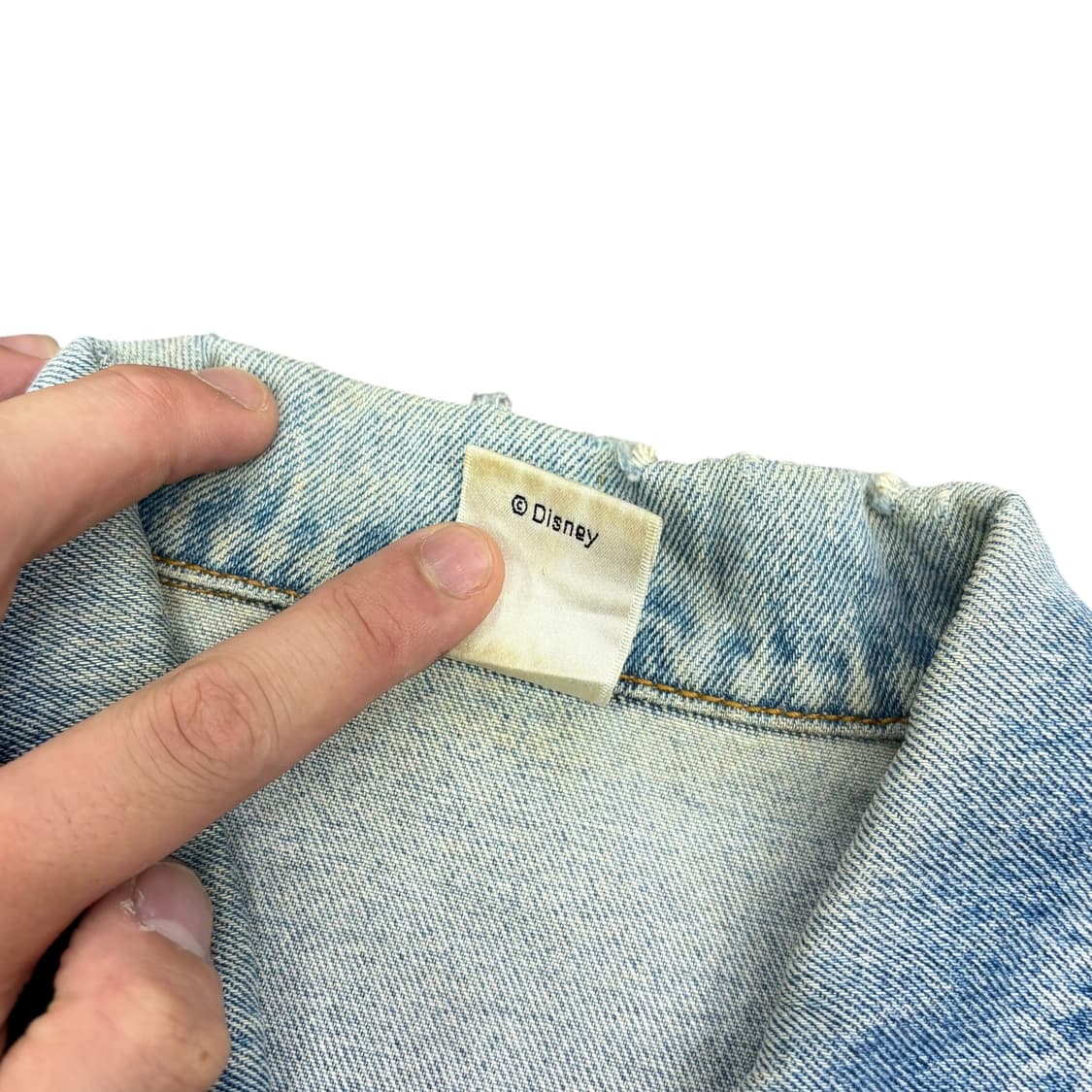 (XL) 90s 디즈니 미키마우스 데님 자켓 청자켓 상품이미지6