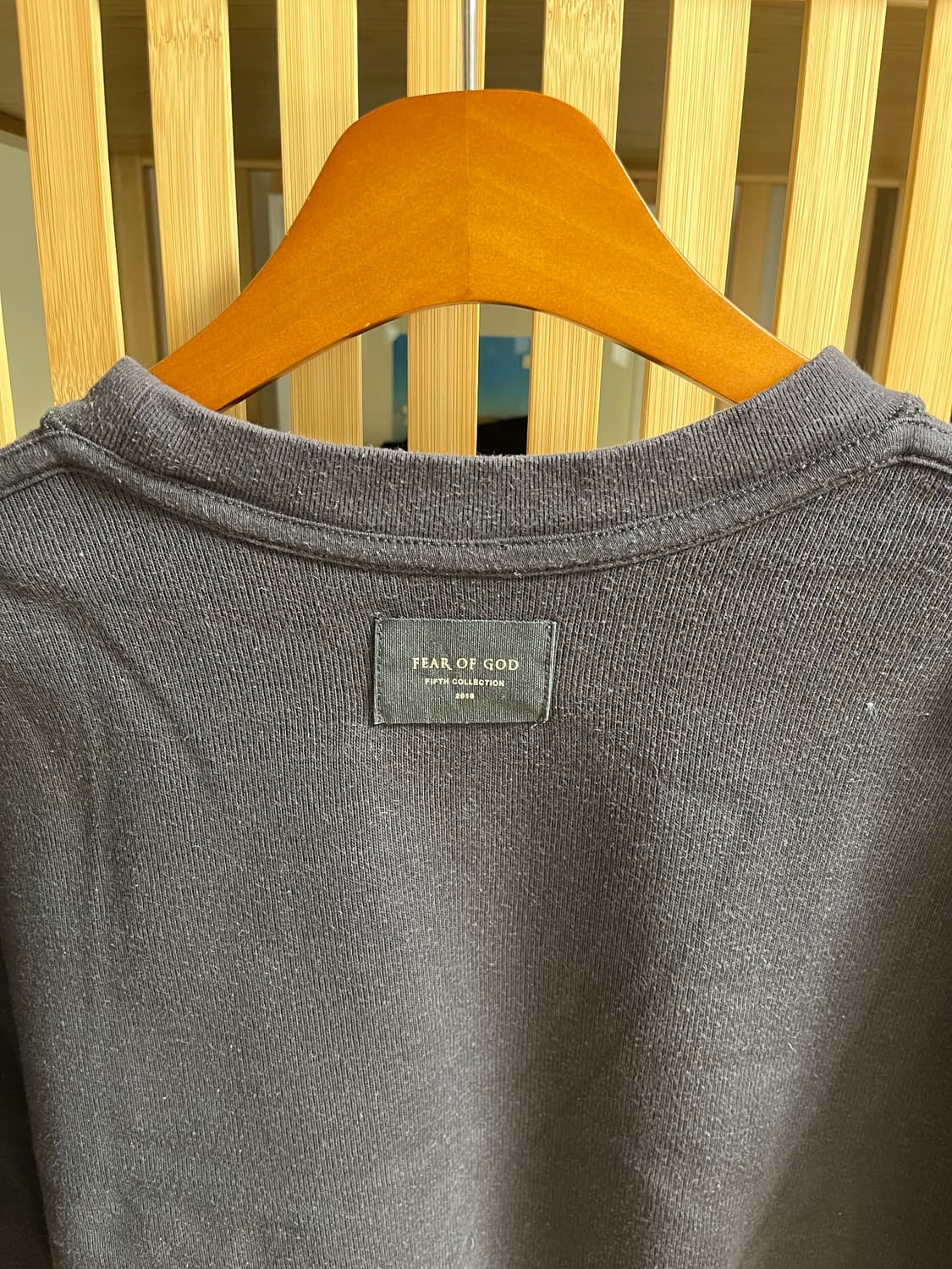 피어오브갓 5th 컬렉션 인사이드 아웃 티셔츠 블랙 상품이미지3