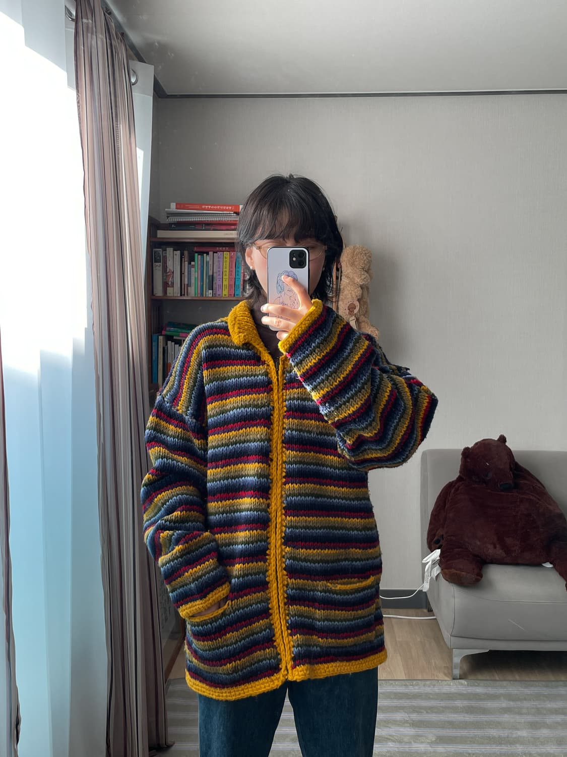 ARTESANIA 에스닉 핸드메이드 니트 가디건 상품이미지1