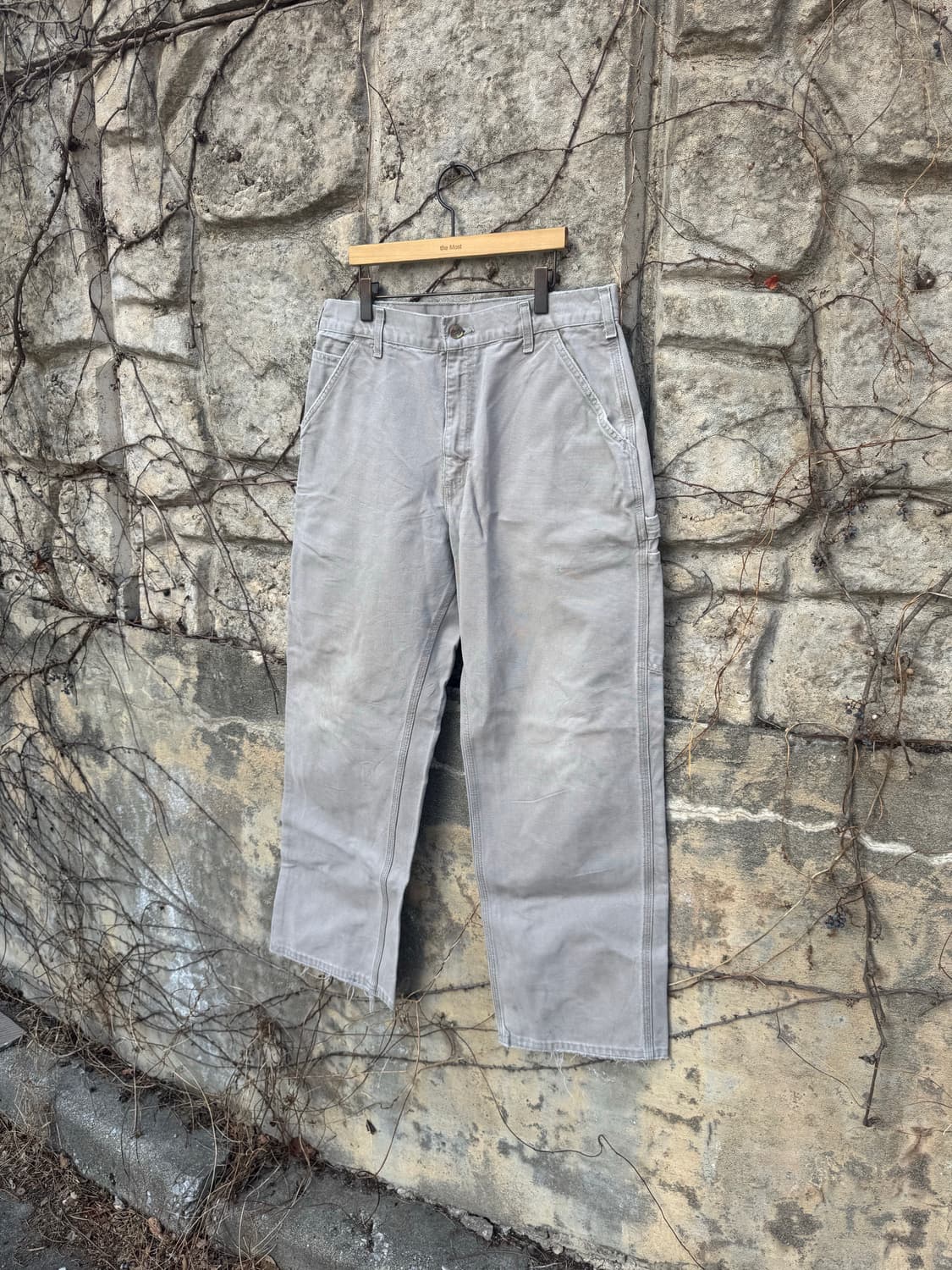 00s 칼하트 빈티지 b11 des 페이딩 카펜터 싱글니 워크 팬츠 상품이미지3