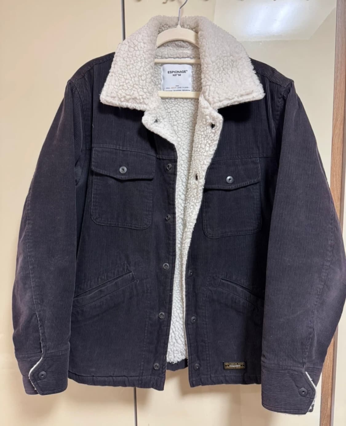 에스피오나지 코듀로이 쉐르파 자켓 상품이미지1