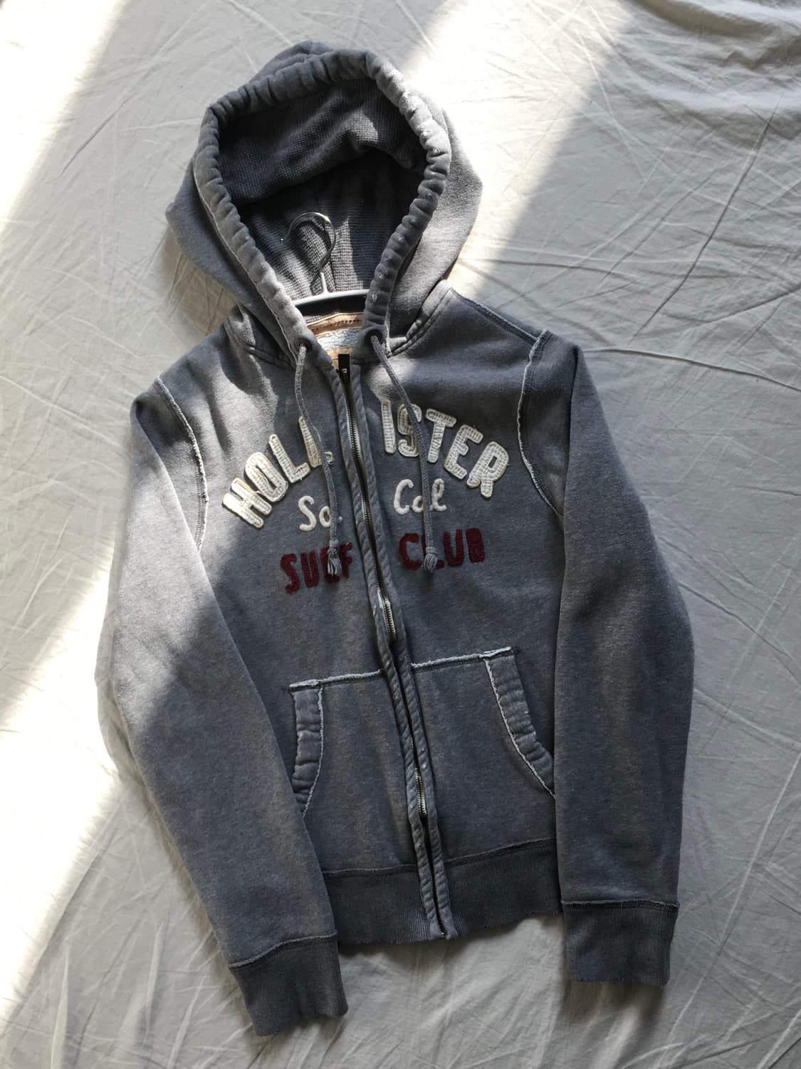 홀리스터 자수패치 로고 후드집업 상품이미지3